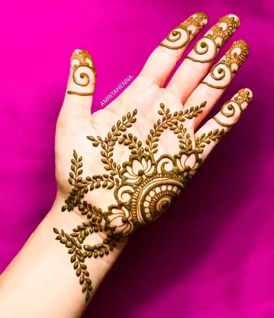 সিম্পল মেহেদি ডিজাইন